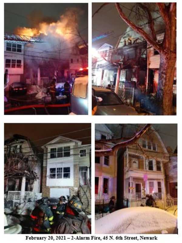 4 Families Displaced, Firefighter Injured In Newark Blaze