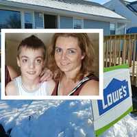 <p>Rebuilding Together North Jersey completed an unfinished ramp for Tracy Kulick and her son, Matthew, 10.</p>