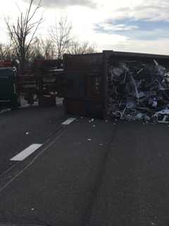 Route 304 Closed Due To Overturned Truck