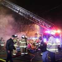 <p>Firefighters from Carlstadt, Hasbrouck Heights, East Rutherford, Lodi, Passaic, Rutherford and Wood-Ridge were among those who assisted their borough colleagues.</p>