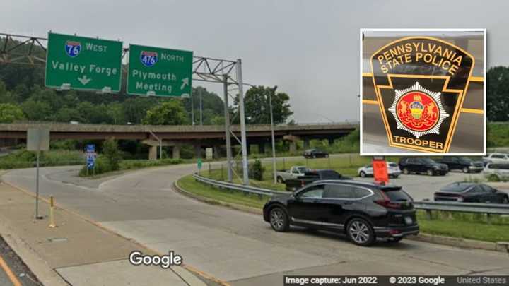 The I-476 northbound onramp from Matsonford Road in West Conshohocken.&nbsp;