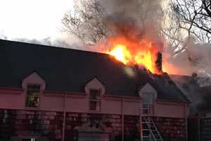 Fire Breaks Out In Massive Norwalk Home