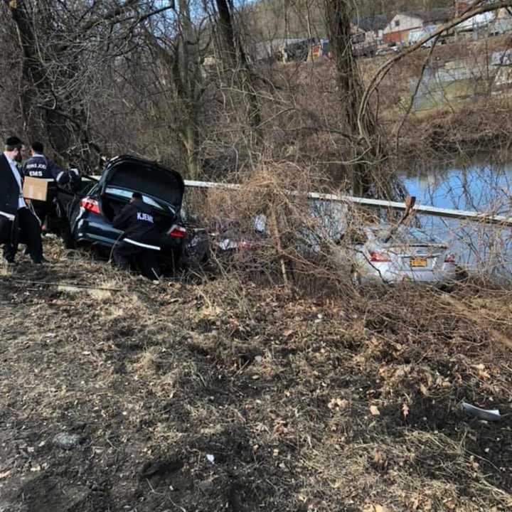 Three people were injured in a three-vehicle crash in Orange County.