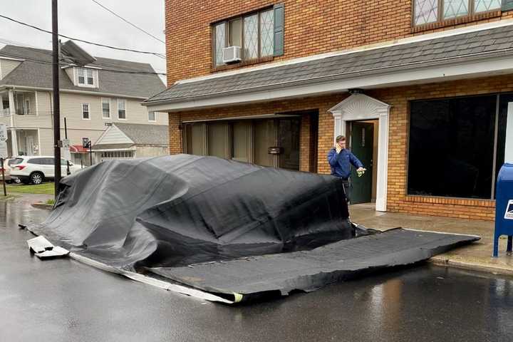 High Winds Wreak Havoc In North Jersey: Trees, Poles, Wires Down, Roads Closed