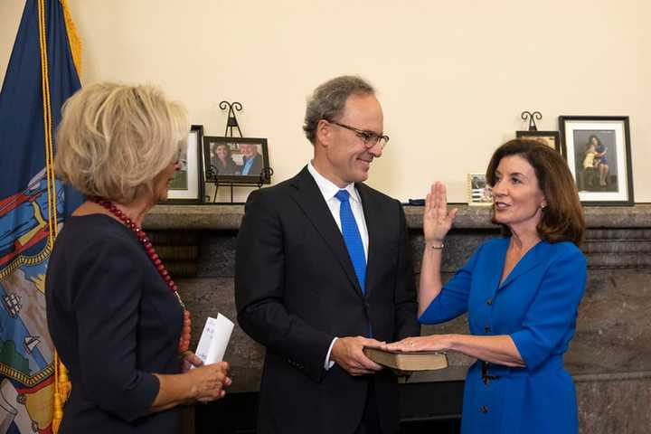 'Rhymes With Local': Kathy Hochul Takes Command As NY's First Female Governor