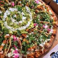 <p>Taco pizza from Tony Boloney&#x27;s.</p>