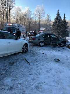 Two Injured In Crash On Spook Rock Road In Suffern