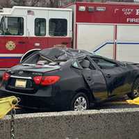 <p>Route 80 crash, Paterson</p>