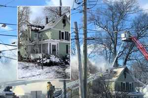 Fire Blows Through Roof Of Ramsey Home