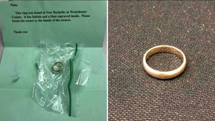 A missing wedding ring was reported in New Rochelle