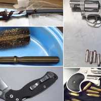 <p>Guns, a sword and &quot;the ol&#x27; dagger in the dirty hairbrush&quot; are among the weapons seized by TSA agents nationwide.</p>