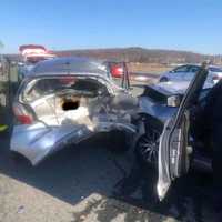 <p>A four-vehicle crash is backing up traffic in Woodbury.</p>