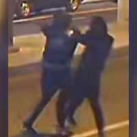 <p>The suspected gunmen are seen in this still from surveillance footage, police say.</p>