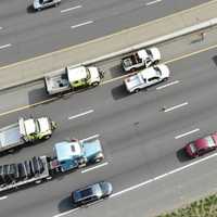 <p>At least two lanes of westbound Route 80 in Woodland Park were compromised.</p>