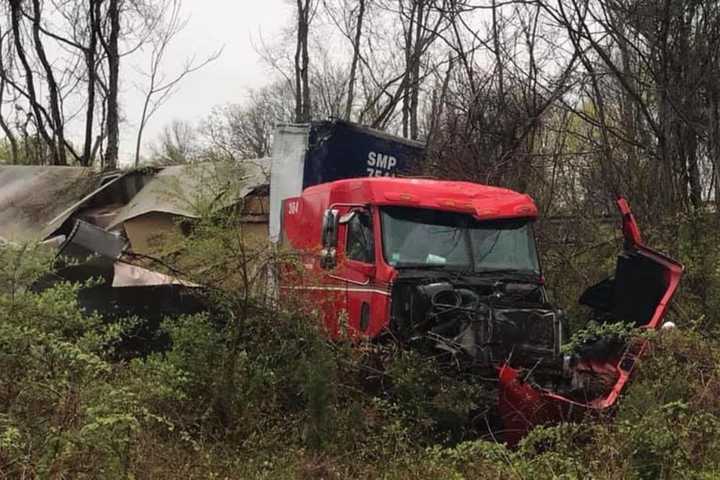 Tractor-Trailer Driver Escapes Injury In I-95 Rollover Crash