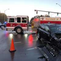 <p>Three were injured in Fairfield County following a crash at a busy Fairfield County intersection.</p>