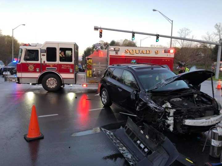 Three were injured in Fairfield County following a crash at a busy Fairfield County intersection.