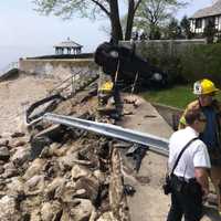 <p>An area man was killed during a crash into a seawall.</p>