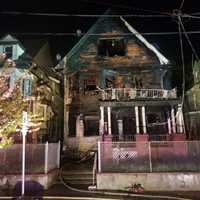 <p>Aftermath of fire at 650 East 26th Street in Paterson.</p>