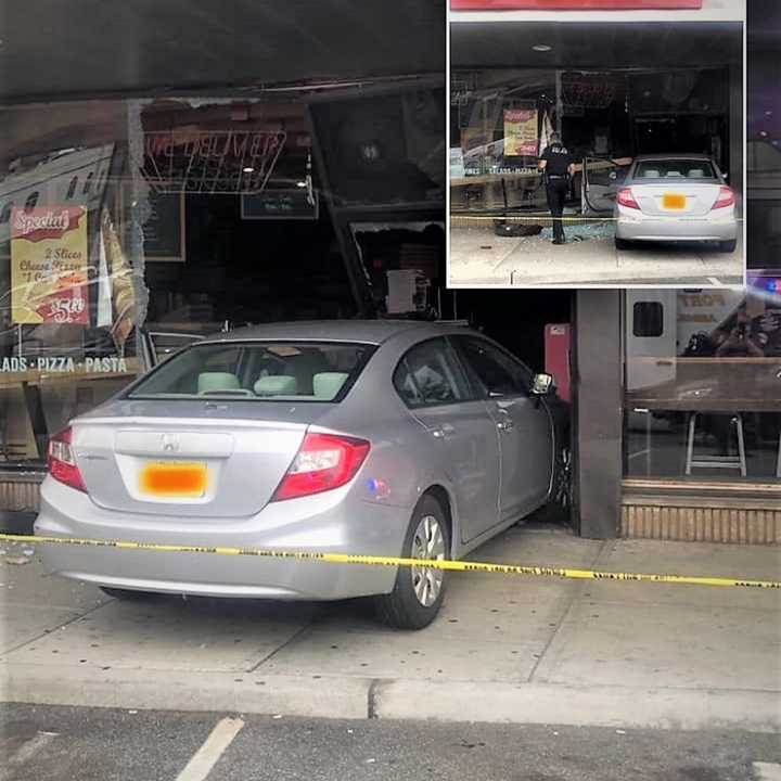 No summonses were issued to the Cliffside Park driver following the mishap at Nova Pizza on Lemoine Avenue in Fort Lee just before 10 a.m.