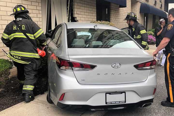 Driver, 90, Slams Brand-New Sedan Into Hackensack High-Rise