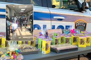 Port Authority Police Bring Easter Cheer To Six Hospitals In NJ, NY