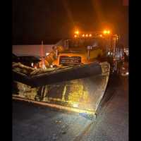 <p>The plow truck involved in the crash.</p>