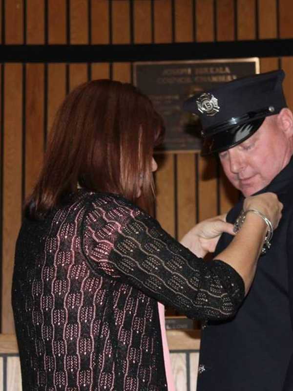 Saddle Brook Firefighter Promoted In Passaic