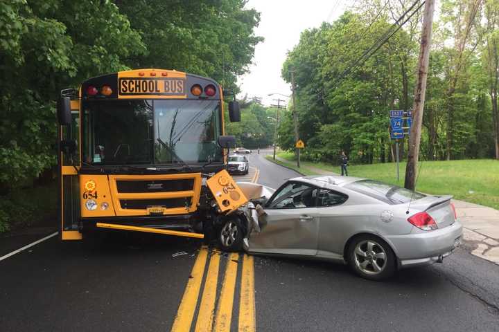 School Bus Crash Injures One, Closes Part Of Route 306