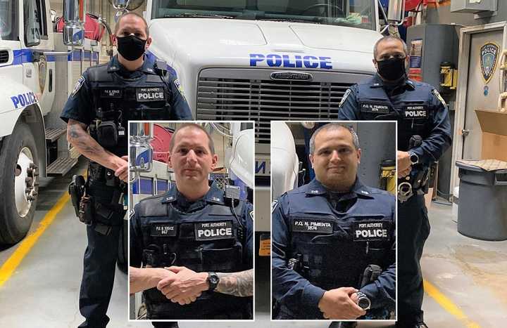 Port Authority Police Officers Nicolas Pimenta and Nicholas Sorace