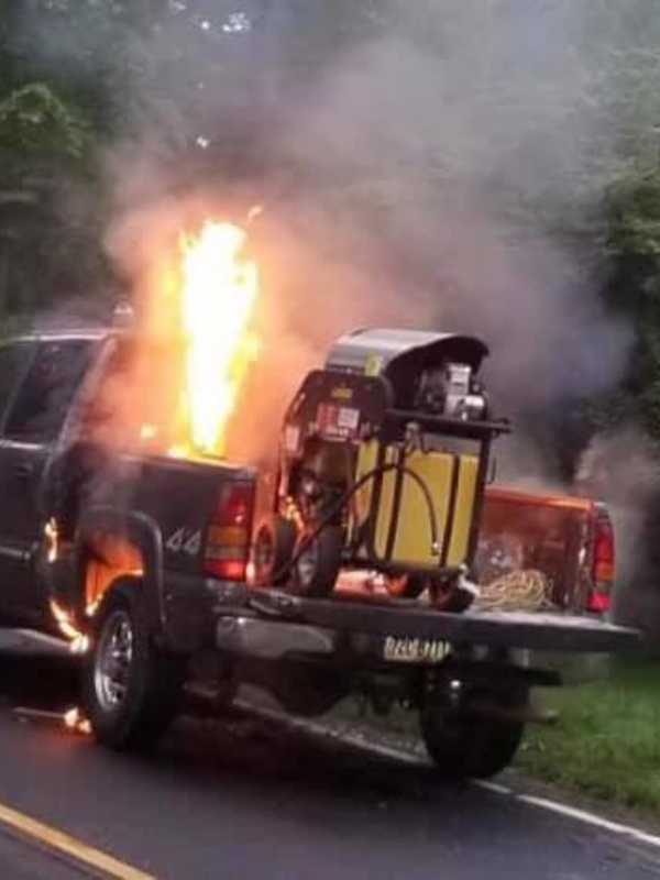 Truck Fire Causes Closure Of Busy Roadway In Westport