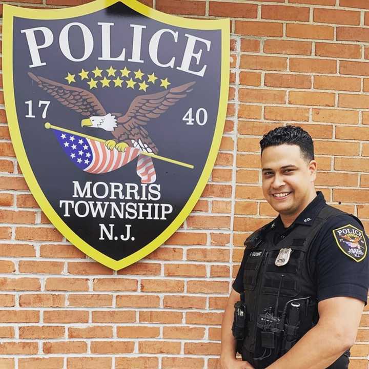 Morris Township Officer Saul Gutierrez helped save the life of an unresponsive driver.