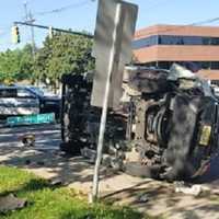 <p>The driver, 29, said he blinked and, before he knew it, he&#x27;d hit the pole holding the street sign.</p>