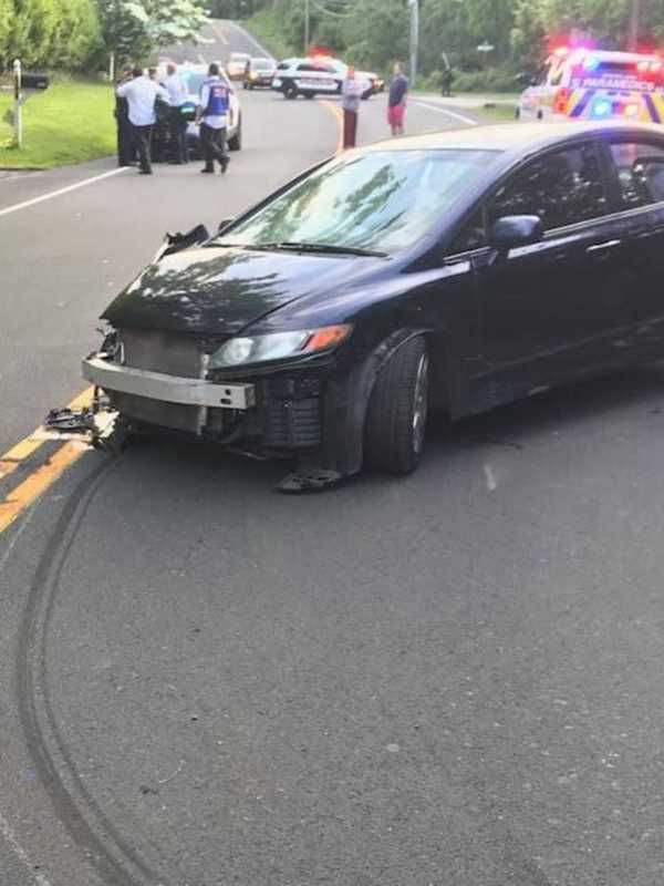 Utility Pole Snapped In Single-Vehicle Area Crash