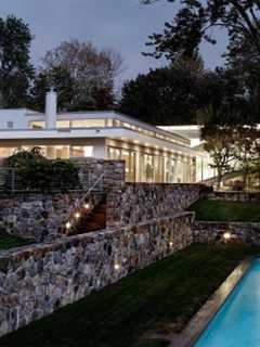 $6M Mid-Century Modern Manse On The Market In New Canaan