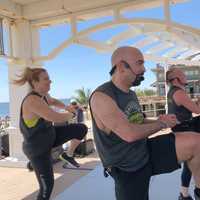 <p>Gold&#x27;s Gym holds an outdoor Zumba Class in Long Branch (June 2019).</p>