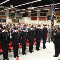 <p>New recruits graduate from the Rockland County Police Academy.</p>