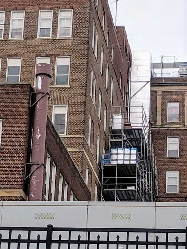 Construction Worker Collapses On 4th-Floor Scaffold Outside HUMC