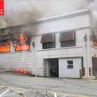 Firefighters Battle Fourth Of July Blaze At Former Diner Near GWB In Fort Lee