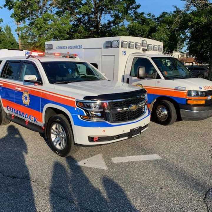 Commack Volunteer Ambulance Corps rescued a man injured in the woods.