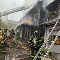 <p>Firefighters had the Mahwah townhouse blaze under control in under an hour.</p>