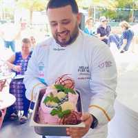 <p>Mike Guerriero won first place for Blueberry Basil gelato at the world championships.</p>