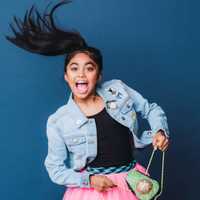 <p>Sway Bhatia, 12 of Montville, takes music lessons at the School of Rock in Montclair.</p>