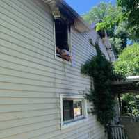 <p>Multiple crews responded to an Eastchester home to help knock down the flames that broke out.</p>