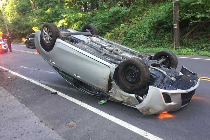 Injuries Reported As Car Overturns In Area