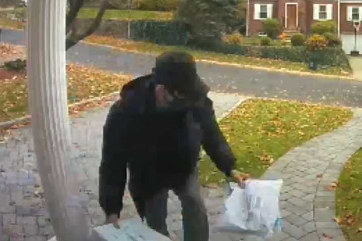 SEEN HIM? Video Shows Porch Pirate Snatching Packages In Leonia