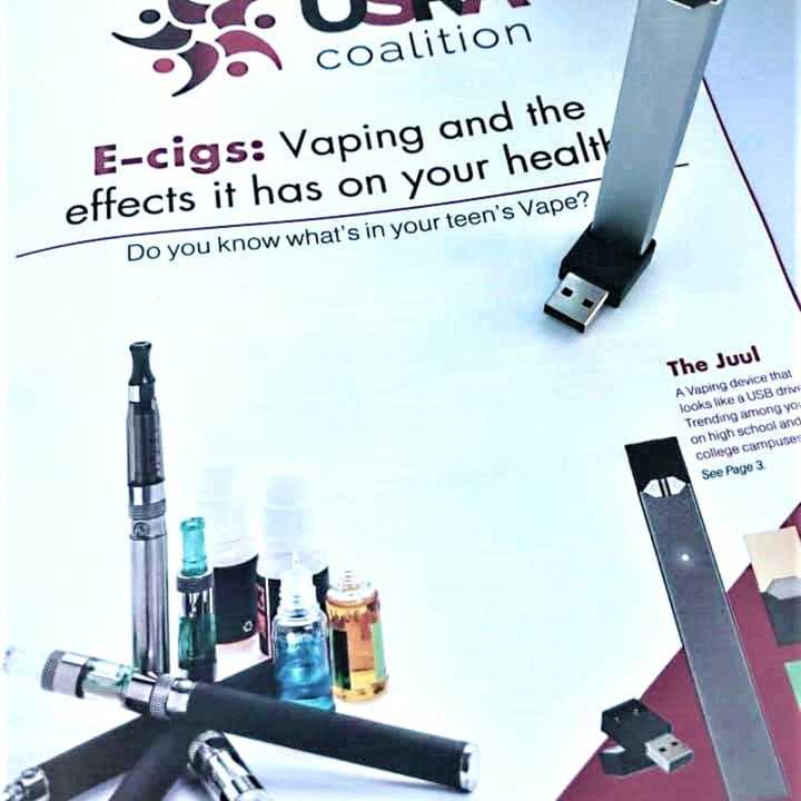 Vaping products and information will be available for parents to review at the USRA Coalition program, said Mayor Joanne Minichetti, who chairs the coalition.