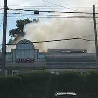 <p>A fire has destroyed the Landmark Diner.</p>