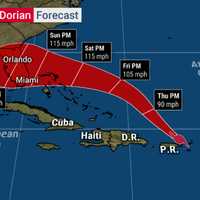 <p>Dorian is forecast to became a major hurricane that could slam Florida on Labor Day.</p>