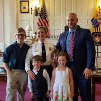 <p>Chief Zienowicz and her family.</p>